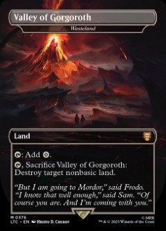 Wasteland - Valley of Gorgoroth The Lord of the Rings- Tales of Middle-earth Commander decks Topper